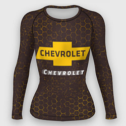 Рашгард женский ШЕВРОЛЕ Chevrolet Графика, цвет: 3D-принт