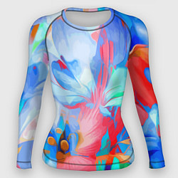 Рашгард женский Fashion floral pattern, цвет: 3D-принт