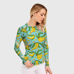 Рашгард женский Banana pattern Summer Fashion 2022, цвет: 3D-принт — фото 2