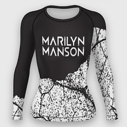 Рашгард женский Marilyn manson, цвет: 3D-принт