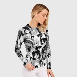 Рашгард женский Харухи Судзумия паттерн, цвет: 3D-принт — фото 2