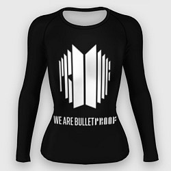 Рашгард женский BTS WE ARE BULLETPROOF БТС - мы пуленепробиваемые, цвет: 3D-принт