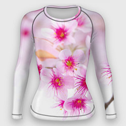Рашгард женский Цвет сакуры, цвет: 3D-принт