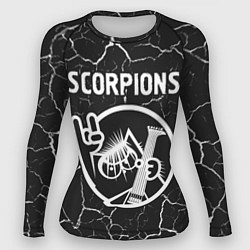 Рашгард женский Scorpions КОТ Трещины, цвет: 3D-принт