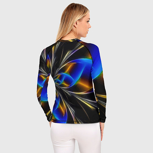 Женский рашгард Neon vanguard pattern Fashion 2023 / 3D-принт – фото 4