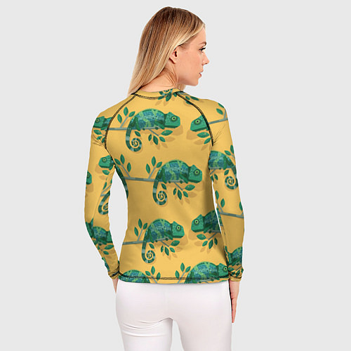 Женский рашгард Хамелеон принт / 3D-принт – фото 4