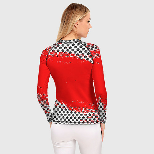 Женский рашгард Чёрный клевер black clover паттерн / 3D-принт – фото 4