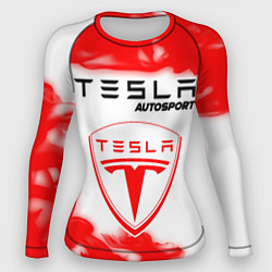 Рашгард женский ТЕСЛА Autosport Огонь, цвет: 3D-принт