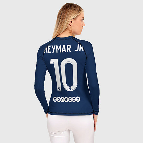 Женский рашгард PSG NEYMAR JR ПСЖ НЕЙМАР ДОМАШНЯЯ ФОРМА 2223 / 3D-принт – фото 4