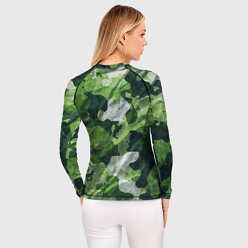 Женский рашгард Camouflage Pattern Камуфляж Паттерн / 3D-принт – фото 4