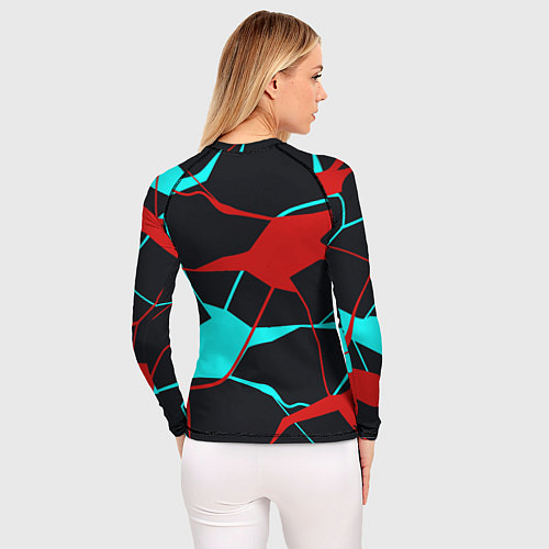 Женский рашгард Глитч череп / 3D-принт – фото 4