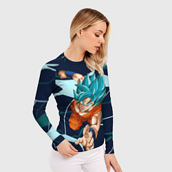 Рашгард женский Сон Гоку - шар дракона, цвет: 3D-принт — фото 2