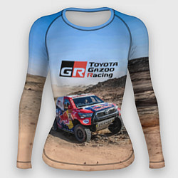 Рашгард женский Toyota Gazoo Racing Rally Desert Competition Ралли, цвет: 3D-принт