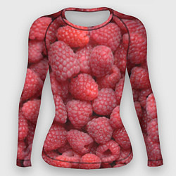 Рашгард женский Малина - ягоды, цвет: 3D-принт