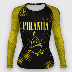 Рашгард женский Nirvana piranha, цвет: 3D-принт
