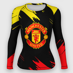 Рашгард женский Manchester united Texture, цвет: 3D-принт