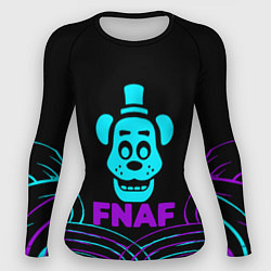 Рашгард женский FNAF Фредди neon, цвет: 3D-принт