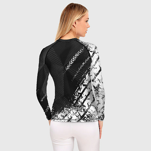 Женский рашгард Mitsubishi - След протектора / 3D-принт – фото 4