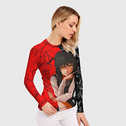 Рашгард женский Митака демон войны - человек бензопила, цвет: 3D-принт — фото 2
