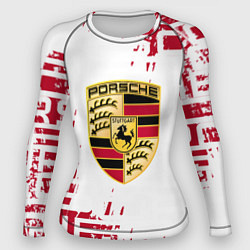 Рашгард женский Porsche - паттерн, цвет: 3D-принт