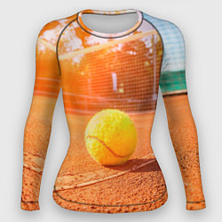 Рашгард женский Теннис - рассвет, цвет: 3D-принт