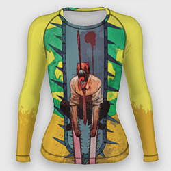 Рашгард женский Человек-бензопила : Дэндзи, цвет: 3D-принт