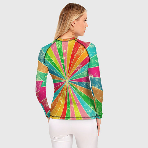 Женский рашгард Барт Симпсон весь в татухах со скейтбордом / 3D-принт – фото 4