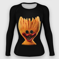 Рашгард женский POPPY PLAYTIME ХАГИ ВАГИ В ЖЁЛТОМ ЦВЕТЕ, цвет: 3D-принт