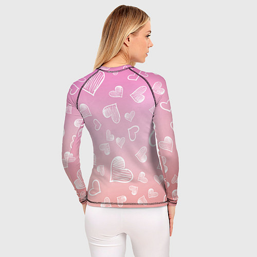 Женский рашгард Свинка с большими ушами и с бабочкой / 3D-принт – фото 4