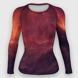 Рашгард женский Галактический пожар, цвет: 3D-принт