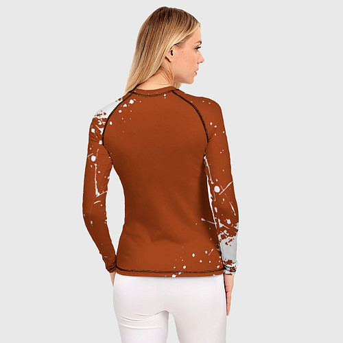 Женский рашгард Kanye west - краска брызги / 3D-принт – фото 4