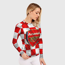 Рашгард женский ФК Арсенал Шах и Мат, цвет: 3D-принт — фото 2