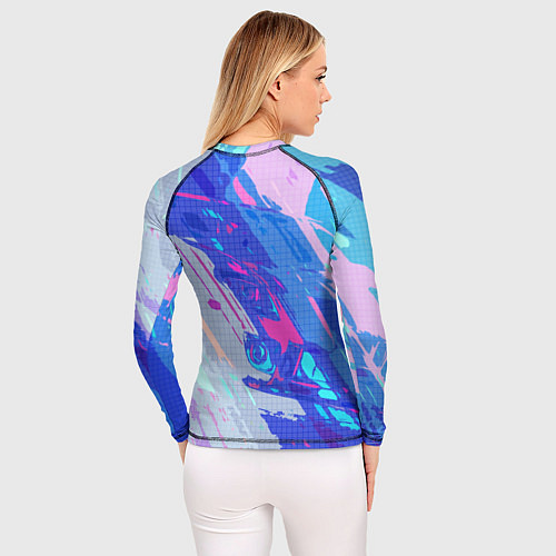 Женский рашгард Машина в градиенте / 3D-принт – фото 4