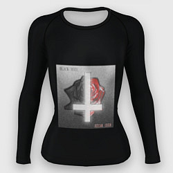 Рашгард женский Pyrokinesis - Black Roze x Red Roze, цвет: 3D-принт