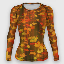 Рашгард женский Осеннее золото, цвет: 3D-принт