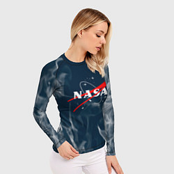 Рашгард женский Nasa пламя, цвет: 3D-принт — фото 2