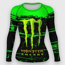 Рашгард женский Monster energy green neon, цвет: 3D-принт