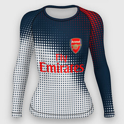 Рашгард женский Arsenal logo абстракция, цвет: 3D-принт