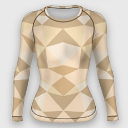 Рашгард женский Плитка геометрическая мозаика, цвет: 3D-принт