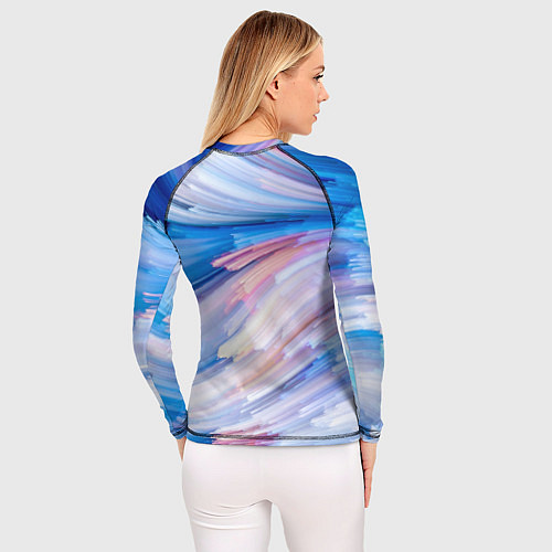 Женский рашгард Красочные линии / 3D-принт – фото 4