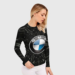 Рашгард женский БМВ эмблема, автомобильная тема, цвет: 3D-принт — фото 2