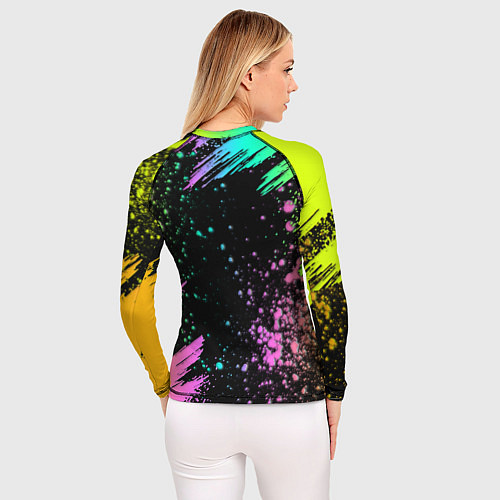 Женский рашгард Rainbow Friends - Blue / 3D-принт – фото 4