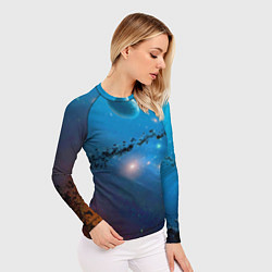 Рашгард женский Бесконечное космическое пространство - Nasa, цвет: 3D-принт — фото 2