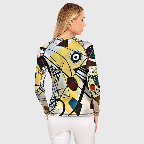 Женский рашгард Поперечная линия - Василий Кандинский / 3D-принт – фото 4