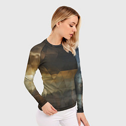 Рашгард женский Природное отражение в стеклянной абстракции, цвет: 3D-принт — фото 2