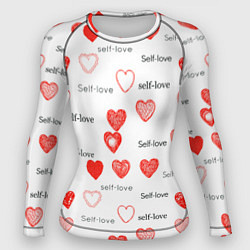 Рашгард женский Self love, цвет: 3D-принт