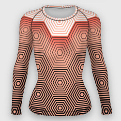 Рашгард женский Multi- faceted pattern, цвет: 3D-принт