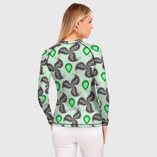 Женский рашгард Зеленая капля / 3D-принт – фото 4