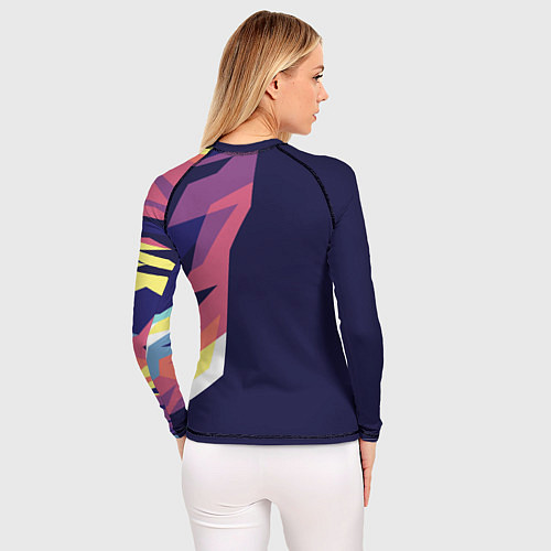 Женский рашгард Голова лисенка в стиле поп-арт / 3D-принт – фото 4