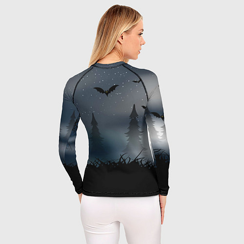 Женский рашгард Уэнсдэй в тумане / 3D-принт – фото 4